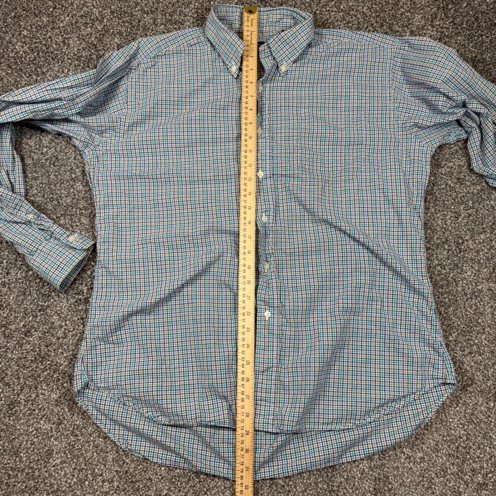 Gitman Brothers Men's Plaid Button Down Shirt Long Sleeve Size 16 35 - Picture 5 of 9
